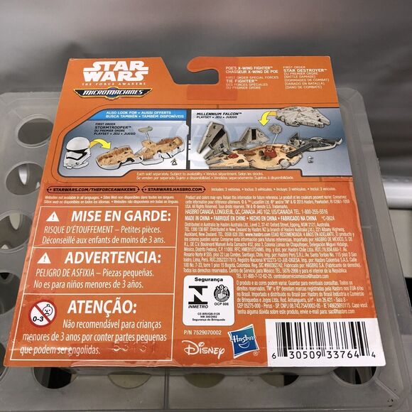 Star Wars Micro Machines 3-Pack The First Order Attacks Poe X-Wing Tie Fighter - Picture 10 of 10